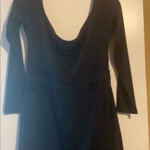 Long sleeve dress with see threw on the stomach